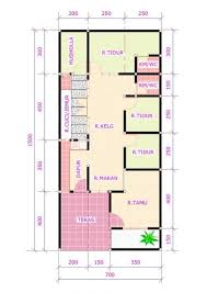 Susunan ruangan yang memiliki jumlah 3 kamar memang cocok untuk keluarga. Lingkar Warna 11 Desain Denah Rumah Minimalis Dengan Mushola Di Dalamnya