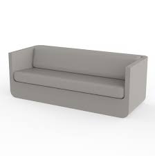 A sofa is a wider variety of a couch with more prominent backrests. Vondom Ulm Sofa Basic 2 Sitzer Klingenberg