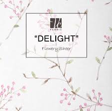 delight พร วไหว ได บรรยากาศส ดโรแมนต ก ก บคอลเลคช นม านโปร งพ มพ ลายดอกไม เล กๆ โทนส ชมพ เข ยวบนพ นขาว ย งมองย งสบายตา ด วยลวดลายสไตล แฮนด เมดบนโท ช น