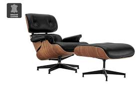 Check spelling or type a new query. Matt Blatt Eames Lounge Chair And Ottoman Replica Premium Black Leather Matt Blatt