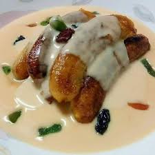 Ingatkan susah, rupanya mudah je. Sedapnya Puding Pisang Sos Kastard