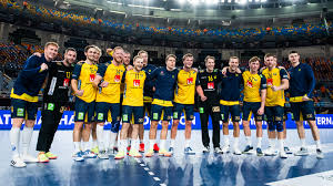 Svensk handbollsspelare med publik i bakgrunden. Finalen I Nasta Handbolls Vm For Herrar Spelas I Stockholm Dn Se