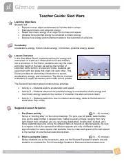 Burt plays a game where he tries to wreck as many snowmen as he can. Sledwarstg Pdf Teacher Guide Sled Wars Learning Objectives Students Will U2026 Explore How An Object Accelerates As It Slides Down A Slope Distinguish Course Hero
