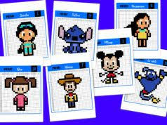 20 Modeles De Pixel Art Disney A Telecharger Gratuitement Un Jour Un Jeu Pixel Art Modele Pixel Art Art Disney
