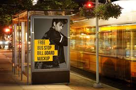 Free Outdoor Advertising Bus Stop Billboard Mockup Psd Files Good Mockups Billboard Mockup Outdoor Advertising Bus Stop