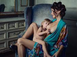 Breastfeeding Naked - 71 porn photos