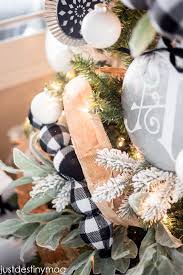 Black And White Buffalo Check Ribbon Michaels Christmas Tree With Buffalo Check Michaels Dream Tree Challenge Christmas Tree Garland Christmas Decorations Christmas
