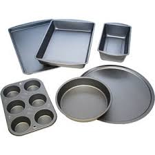 Bakereze 6 Piece Nonstick Bakeware Set Muffin Cake Pizza Pans Walmart Com Bakeware Set Nonstick Bakeware Set Nonstick Bakeware