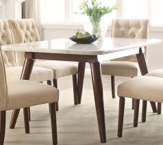 Find your perfect dining table set at our discount prices. Gasha White Marble And Walnut Dining Table 1stopbedrooms