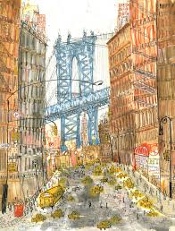 Manhattan Bridge Dumbo Print New York Painting 11 X 14 Wall Etsy In 2021 New York Painting New York Illustration Nyc Wall Art