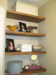 i like these shelves floating shelves small half bathrooms small half bathroom