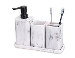 Inspired by chinese ceramics, this line with intricate lotus details makes an elegant statement. Zccz Bathroom Accessory Sets 4 Pieces Bathroom Accessories Complete S