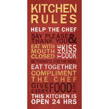 Maybe you would like to learn more about one of these? Kitchen Rules Wall Art Walmart Com Walmart Com
