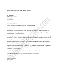 It may possibly contain four or five paragraphs which could be structured as below Teacher Job Application Letter In English Free Letter Sample Download