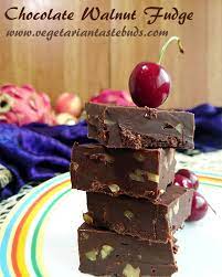 Chocolate Walnut Fudge Recipe Easy Chocolate Fudge Recipe How To Make Chocolate Fudge Recipe Vegetarian Tastebuds Recipe Chocolate Walnut Fudge Walnut Fudge Fudge Recipes