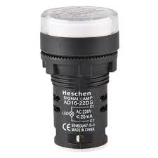 HesChen LED Indicator Pilot Light AD16-22DS DC 12V/24V AC 110V/220V 20 –  Heschen