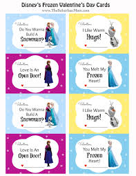 Candy kiss sandwich bag goodie label & free printable. Free Printable Disney Frozen Valentine S Day Cards Thesuburbanmom