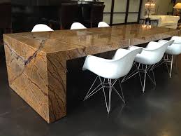 Boost your dining room with these granite dining tables. Custom Furniture With Granite And Marble Slabs Granite Dining Table Dining Room Table Marble Stone Dining Table
