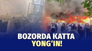Beshqo‘rg‘on bozorida yirik yong‘in – voqea joyidan reportaj