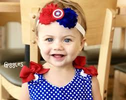 Superhero Captain America Baby Headband