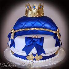 Royal Themed Cake By Delana S Cakes Prince Baby Shower Cake Royalty Baby Shower Pillow Cakes