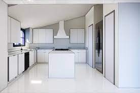 It works, but doesn't really look good. Help Kitchen What To Do With Upper Cabinets And Sloped Ceilings