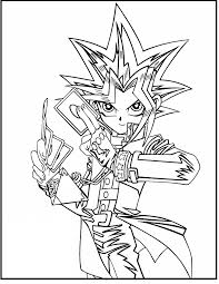 Yu Gi Oh Yami Yugi Coloring Pages For Kids Hco Printable Yu Gi Oh Coloring Pages For Kids Dibujos Dibujos De Anime Dibujo De Goku
