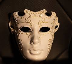 Handmade Venetian Masquerade Mask: White & Gold, Wearable or Decorative