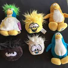 Club Penguin Puffle Plush Lot Used Club Penguin Disney Stuffed Animals Puffle Club Penguin