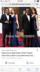 Black And Navy Blue Outfits Pin By Martha Contreras Garcia On Black Tux Navy Blue Dresses Oscar Dresses Black Tux