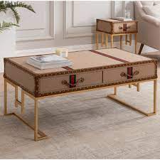 Enjoy free shipping on most stuff, even big stuff. Fabric And Metal Coffee Table Quirky Coffee Table 2 Drawer Coffee Table