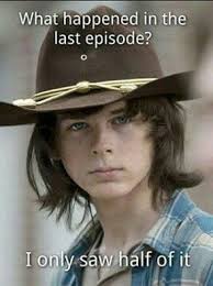 Carl Eye Meme The Walking Dead The Walking Dead Walking Dead Show Fear The Walking Dead