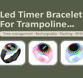 China Flashing Time Management rechargeable Led Wristbands& ...