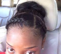 Bun With Two Braids In The Front Simple Cute Hair Styles Hair Care Two Braids