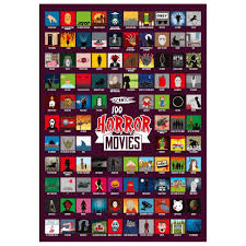 Scratch off poster of 100 awesome kids movies 16.5 x 23.4. 100 Must See Horror Movies A2 Scratch Poster Temptation Gifts