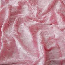The velvet upholstery fabric is a popular choice for a lot of people because of its exquisite texture and rich colors. Crushed Velvet Fabric Baby Pink Premium Velour 150cm