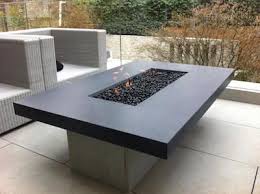 Outdoor Gas Fire Table With Black Glass Outdoor Fire Pit Designs Outdoor Fire Pit Fire Pit Table