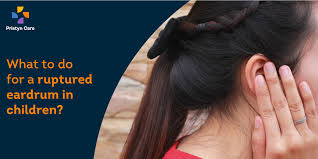 Barotrauma is stress exerted on your eardrum when the air pressure in your middle ear and the air pressure in the environment are out of balance. What To Do For A Ruptured Eardrum In Children Pristyn Care