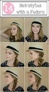 14 Hairstyles With A Fedora Hat Hairstyles Hair Styles Short Hair Styles