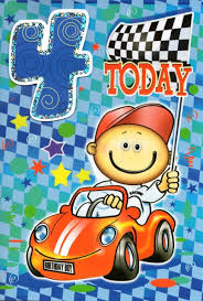 I see a strong man in the near future. Blue Racing Car Birthday Card 4th Lovechristianbooks Com