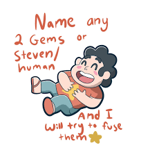 Name any 2 gems or Steven/human and I'll try to draw their fusion! ;) :  r/stevenuniverse