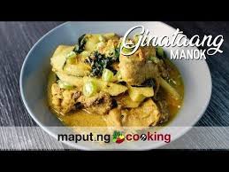Chicken In Coconut Milk Stew Bicol Ginataang Manok Recipe Maputing Cooking Ginataang Manok Recipe Recipes Spicy Recipes