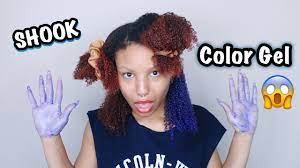 67 584 просмотра 67 тыс. Color Gel On Natural Hair Temporary Hair Dye It S A Game Changer Youtube
