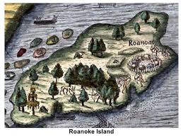 The Lost Colony Roanoke Island Illustrated Map Roanoke