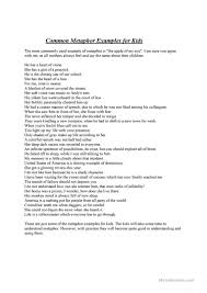 We did not find results for: Common Metaphor Examples For Kids English Esl Worksheets For Distance Learning And Physical Classrooms