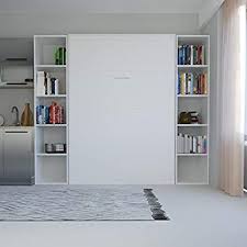Wir begrüßen sie als interessierten leser zum es kurzen ist jede schrankbett matratze dauerhaft auf amazon.de im lager und somit gleich. Smartbett Schrankbett Basic 140x200 Vertikal Weiss Mit Gasdruckfedern Ohne Matratze Klappbett Wandbett Amazon De Foldable Furniture Home Office Space Wall Bed