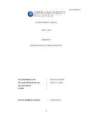 Pemilihan dan latihan dan pengembangan iii. Full Assignment Bbdh4103 Pembangunan Sumber Manusia Doc Kod Kursus Oum Business School May 2019 Bbdh4103 Pembangunan Sumber Manusia No Matrikulasi Course Hero