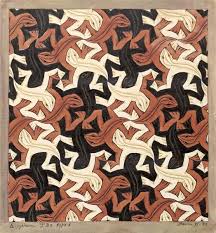 This education project involves students creating tessellation patterns and printing those out as puzzle pieces. Lizard 1942 M C Escher Wikiart Org