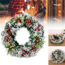 Welcome to a new era. Wall Hanging Christmas Wreath For Xmas Party Door Home Garland Ornament Decor Ebay