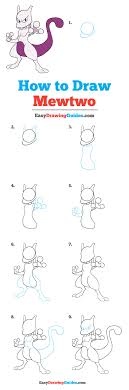 How To Draw Mewtwo From Pokemon Really Easy Drawing Tutorial The description of how to draw pokemon mewtwo.